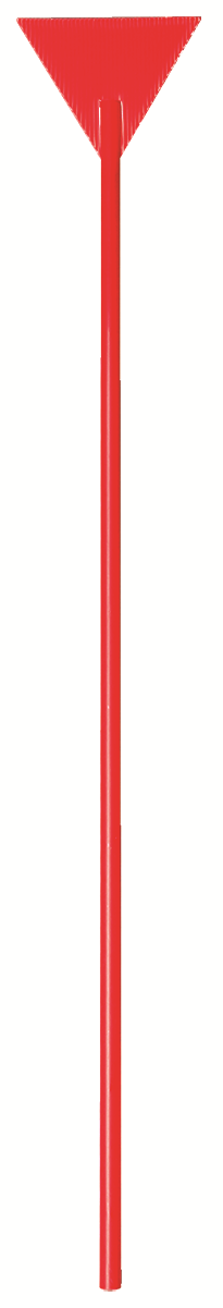 abweichende Abbildung in Rot mit Signiertafel, dreieckig rot