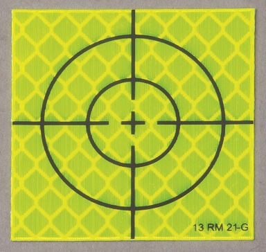 Reflex-Zielmarke, schwarz/gelb, Standard-Zielbild, sk, 40 x 40 mm