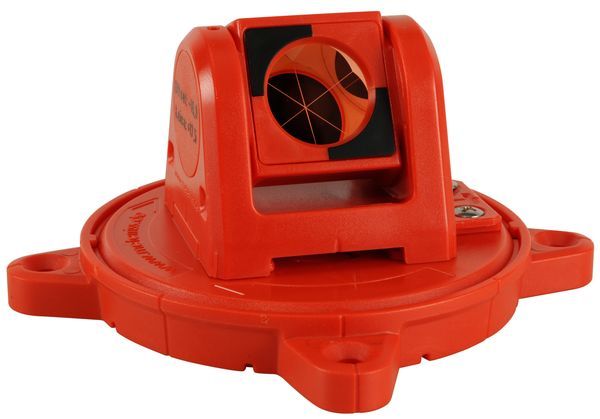 Miniprisma, Ø 25,4mm, 360° drehbar, rot, magnetisch, KA 45mm