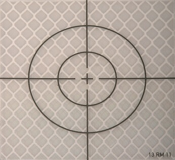 Reflex-Zielmarke, schwarz/silber, Standard-Zielbild, sk, 60 x 60 mm