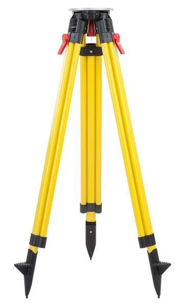 Holzstativ, mittelschwer, Bauausführung, dreieckige Kopfplatte