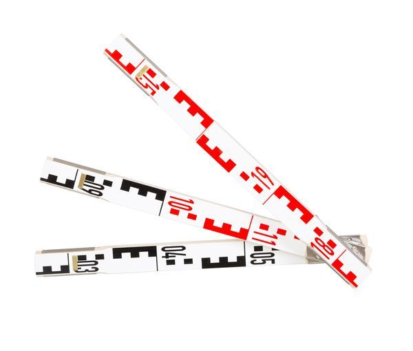 Geometer-Maßstab, Holz, Schenkel 54 cm, L = 4 m